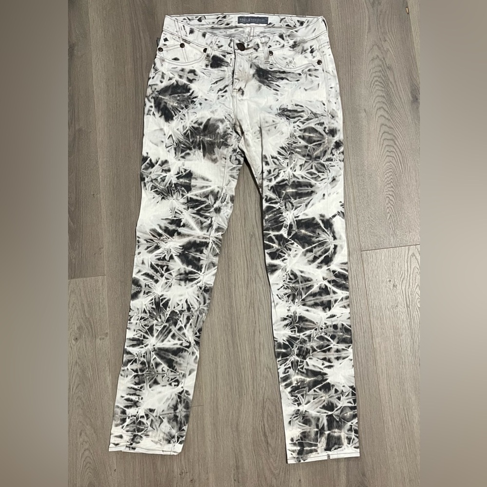 Rock & Republic Monochrome Tie-Dye Pants